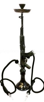 Zebra Smoke Ak-47 Black Hookah 44