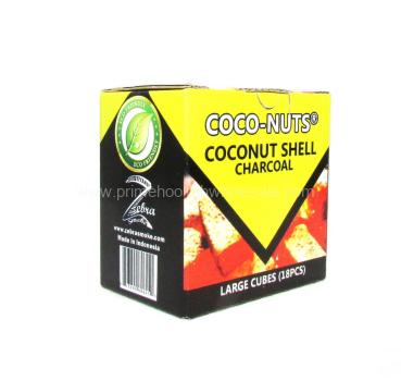 CocoNutz Natural Cube Hookah Coals 30 Pieces