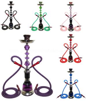 Zebra Smoke Flagship Hookah Two Hose