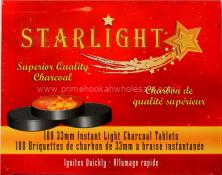 Starlight Instant Hookah Coals 33MM (100 Pieces)