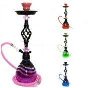 Zebra Smoke Swirl Hookah 1 Hose