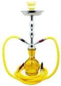 zebra brooklyn yellow 2 hose hookah with case